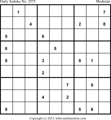 Killer Sudoku for 3/22/2015