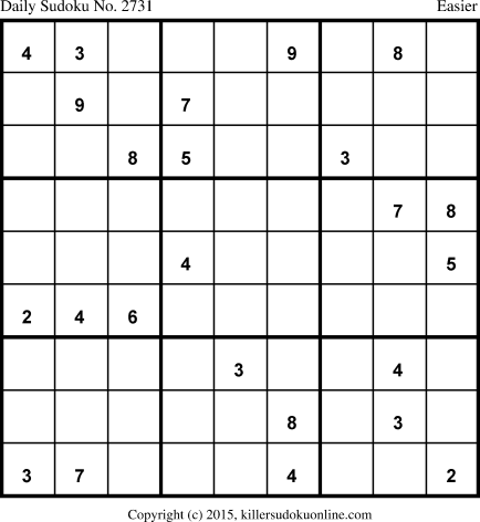 Killer Sudoku for 8/25/2015