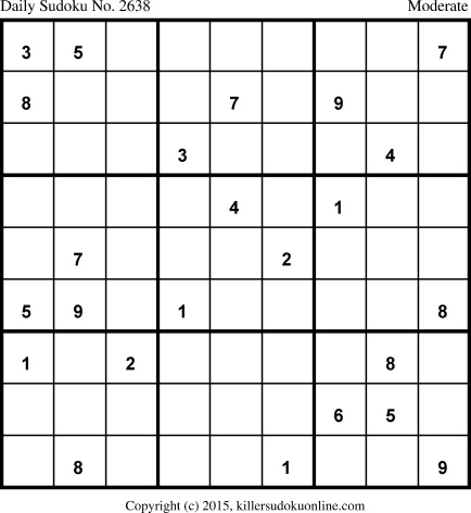 Killer Sudoku for 5/24/2015