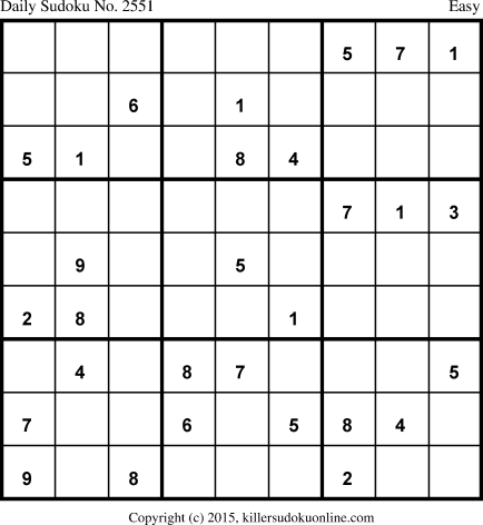 Killer Sudoku for 2/26/2015