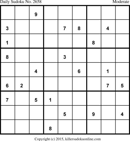 Killer Sudoku for 6/13/2015