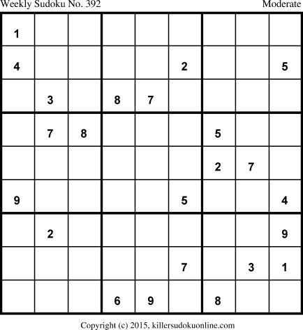 Killer Sudoku for 9/7/2015