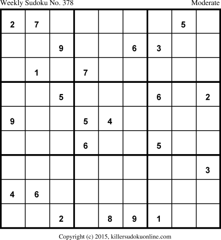 Killer Sudoku for 6/1/2015