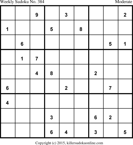 Killer Sudoku for 7/13/2015