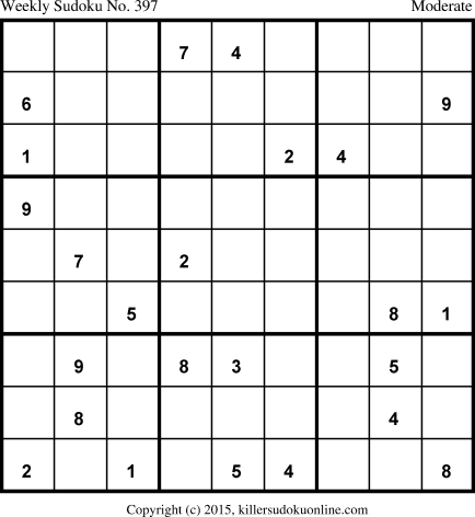 Killer Sudoku for 10/12/2015