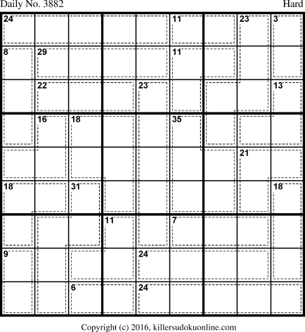 Killer Sudoku for 8/4/2016