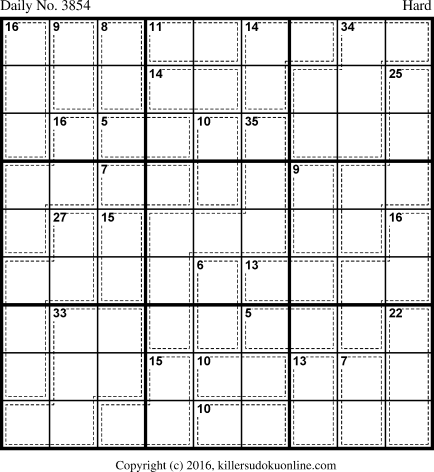 Killer Sudoku for 7/7/2016