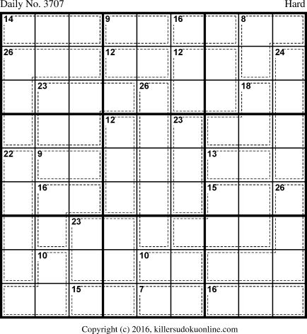 Killer Sudoku for 2/11/2016