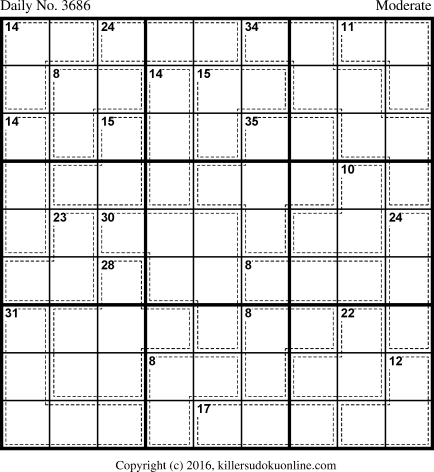 Killer Sudoku for 1/21/2016