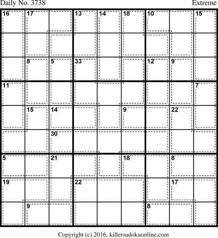Killer Sudoku for 3/13/2016