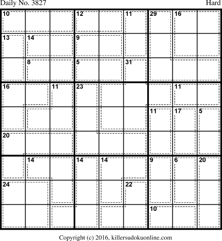 Killer Sudoku for 6/10/2016