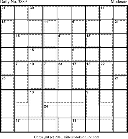 Killer Sudoku for 8/11/2016
