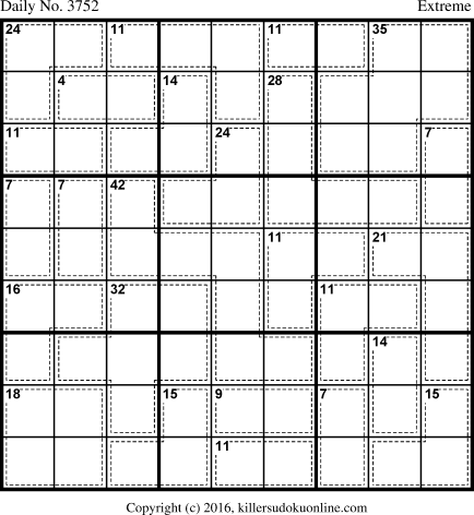 Killer Sudoku for 3/27/2016
