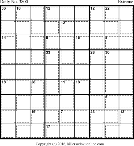 Killer Sudoku for 5/14/2016