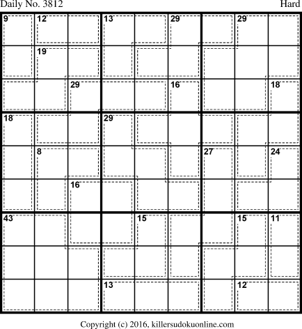 Killer Sudoku for 5/26/2016