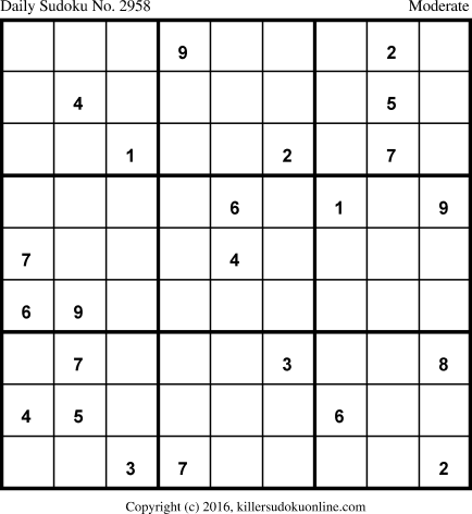 Killer Sudoku for 4/8/2016