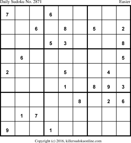 Killer Sudoku for 1/12/2016