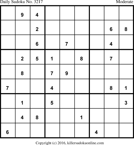 Killer Sudoku for 12/23/2016