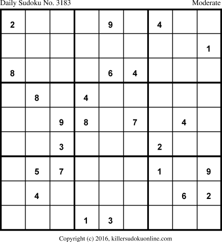Killer Sudoku for 11/19/2016