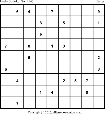 Killer Sudoku for 10/12/2016
