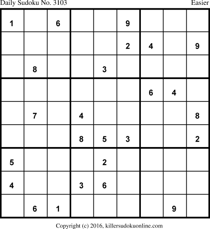 Killer Sudoku for 8/31/2016