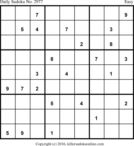 Killer Sudoku for 4/27/2016