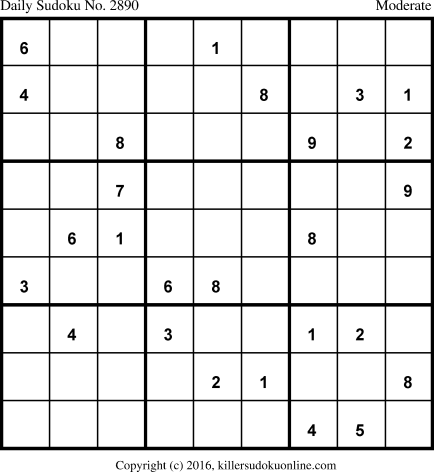 Killer Sudoku for 1/31/2016