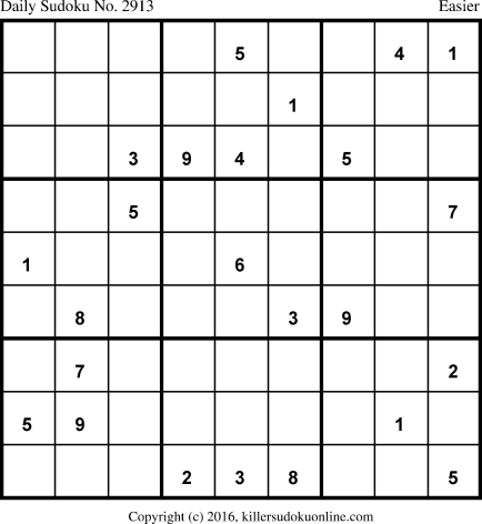 Killer Sudoku for 2/23/2016