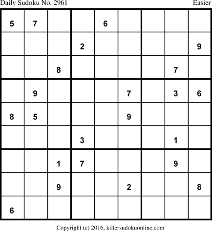Killer Sudoku for 4/11/2016