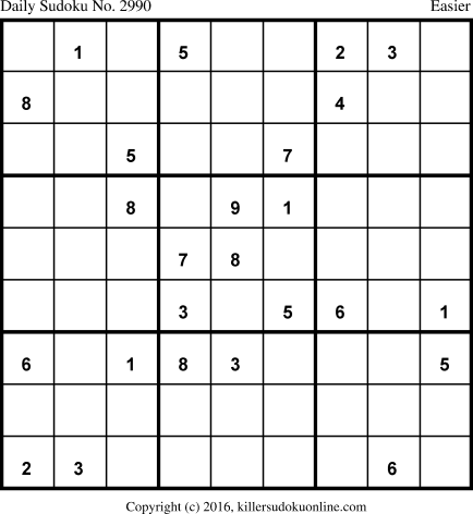 Killer Sudoku for 5/10/2016