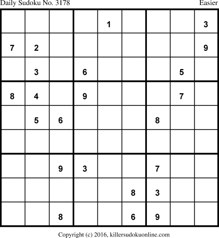 Killer Sudoku for 11/14/2016