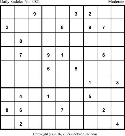 Killer Sudoku for 6/10/2016