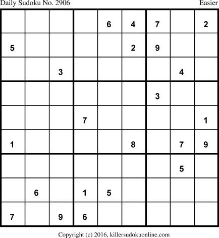 Killer Sudoku for 2/16/2016