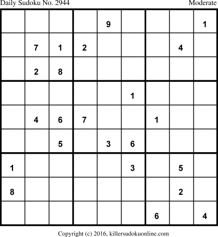 Killer Sudoku for 3/25/2016