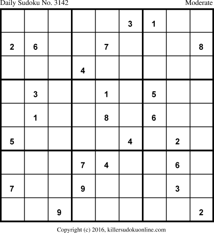 Killer Sudoku for 10/9/2016