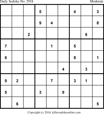 Killer Sudoku for 2/28/2016