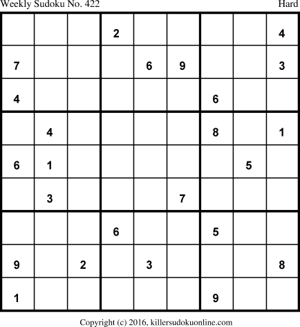 Killer Sudoku for 4/4/2016