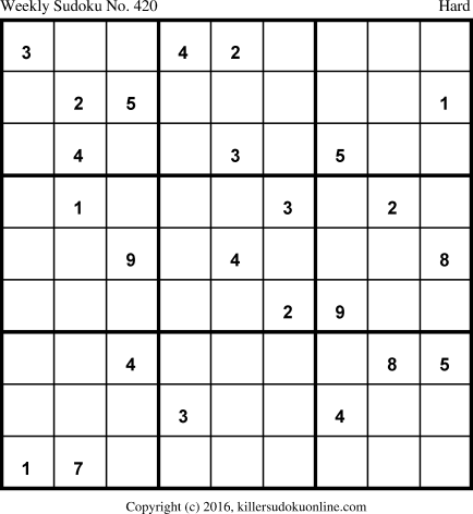 Killer Sudoku for 3/21/2016
