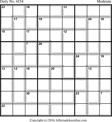 Killer Sudoku for 5/3/2017
