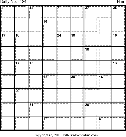 Killer Sudoku for 6/2/2017