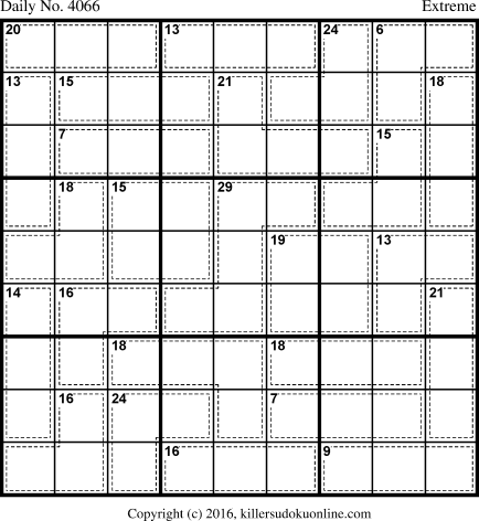 Killer Sudoku for 2/4/2017