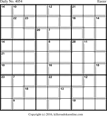 Killer Sudoku for 1/23/2017