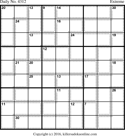 Killer Sudoku for 10/8/2017