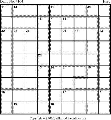 Killer Sudoku for 5/13/2017