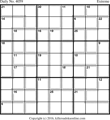 Killer Sudoku for 1/28/2017