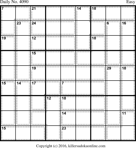 Killer Sudoku for 2/28/2017