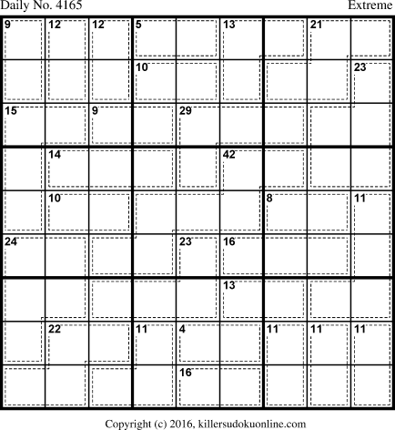 Killer Sudoku for 5/14/2017