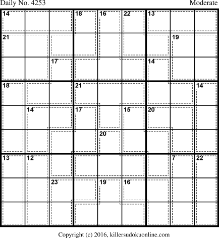 Killer Sudoku for 8/10/2017