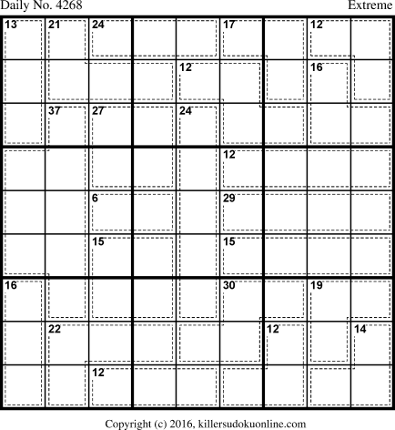 Killer Sudoku for 8/25/2017