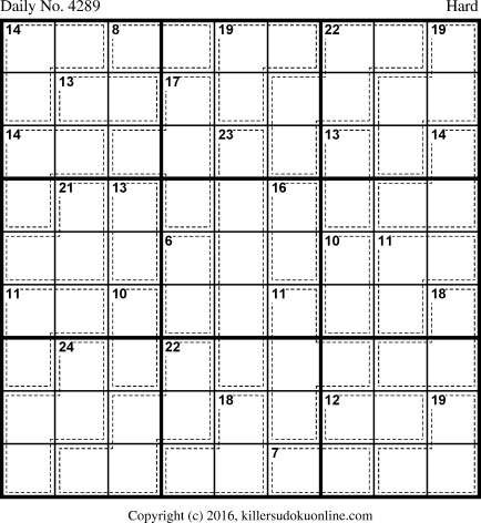 Killer Sudoku for 9/15/2017